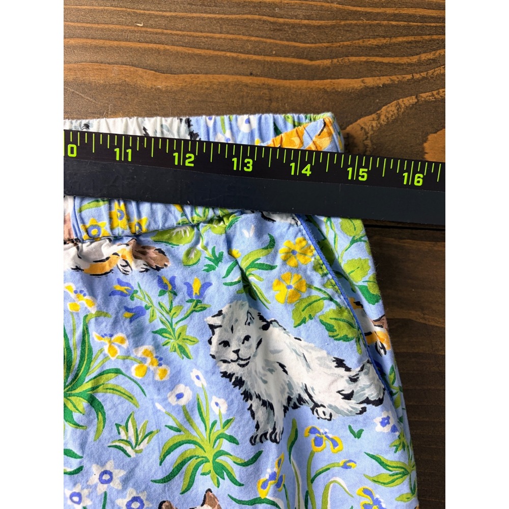 Printfresh Pajama Pants Womens S Blue Must Love Cats Print Cotton Lounge - Picture 9 of 13